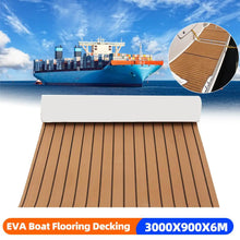 Load image into Gallery viewer, Self-Adhesive EVA Foam Marine Flooring with Teak Look 118 in x 35 in (3000x900x6mm)
